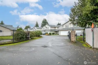 Security gate into Ashlyn Condominium community