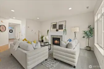 Great Room With Gas Fireplace
