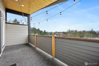 Private balcony off the primary suite