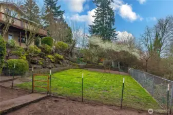 How would you use the fully fenced backyard?