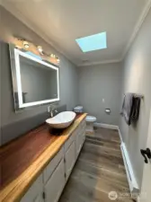 updated 1/2 bath on top floor
