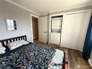 3rd Bedroom with stackable washer dryer