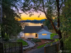 1.5 acres of west facing premium quality waterfront only 5 minutes to Bainbridge Island and 5 minutes to DT Poulsbo.