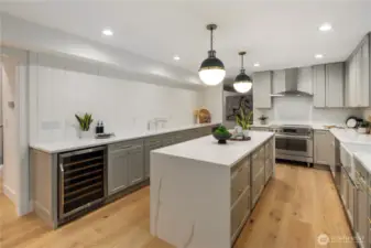 If you like to entertain or even if you don't this kitchen can handle anything. It's beautiful in design and function.