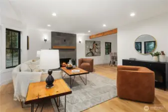 Open to the adjoining formal dining.. this combo is the perfect layout for entertaining.