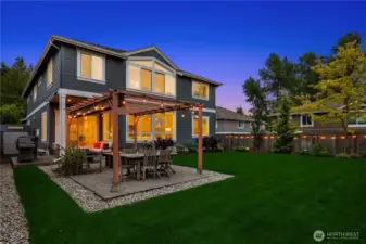 Fully fenced, private yard.