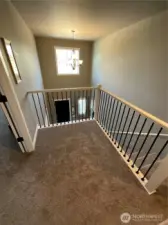 View from open loft in upper level
