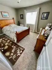 Guest bedroom on upper level.