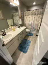 Guest bath on upper level.