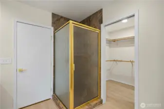 Primary en-suite leads to the large walk in closet.