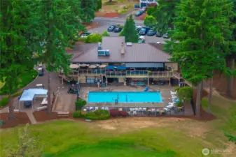 Club house and pool.