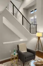 Another look at the high-end wrought iron staircase