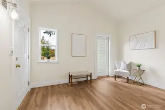 Vaulted ceilings welcome you to this newly remodeled condo unit.