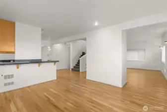 Refinished Hardwoods throughout main level