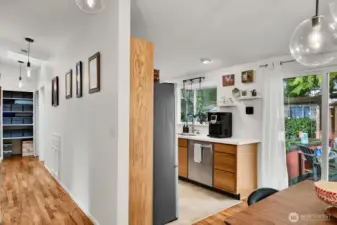 The 3 bedrooms and 2 baths are all down this hallway.