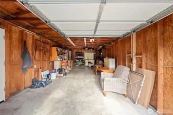 Room for all your toys in the detached garage.