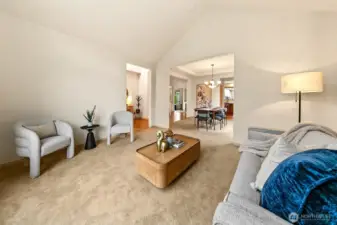 Formal living area positioned for flexibility—ideal for conversation, reading, or a quiet retreat within the home.