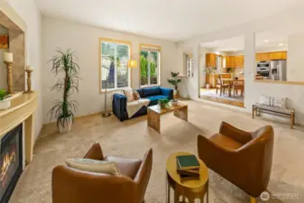 Open-concept design allows each space to feel connected while maintaining definition and function.