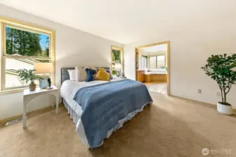 Primary suite provides a calm and comfortable retreat with generous proportions and natural light.