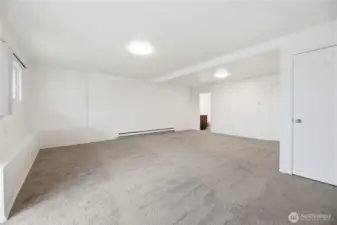 Use as a bedroom or could easy be a recreation room or work from home space.