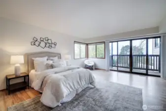 Primary bedroom suite with, yes, more views