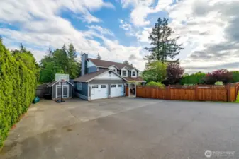 Extra driveway parking | activity shed