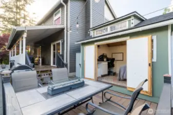 Office/ Flex space from back deck