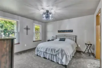Primary bedroom with a private bath.