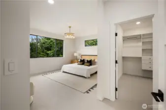 Primary Bedroom with walk in closet