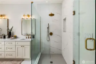 Primary Bathroom w/free standing tub and shower