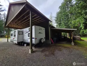 Behind the shop more storage