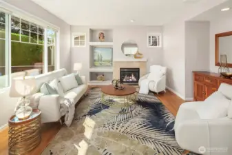 And here is the Great Room - and it is just that ... a GREAT ROOM!