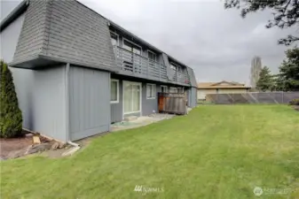 Backside with yard