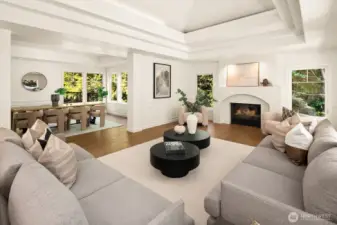 Formal Living room w/gas fireplace