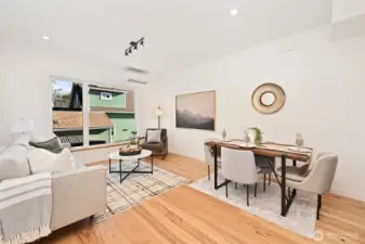 The upper 2nd floor is the great room.