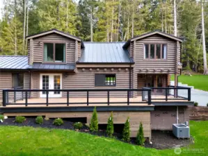 Another view of deck space and front of home.