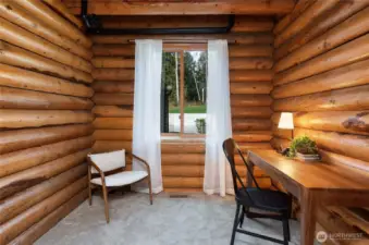 Main floor office is the perfect work or study area.