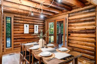 Spacious dining room