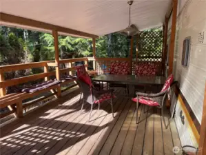 Deck with furniture