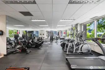 Resident fitness center offering convenient workout facilities.
