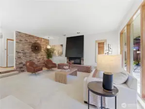 Living Room with Fireplace