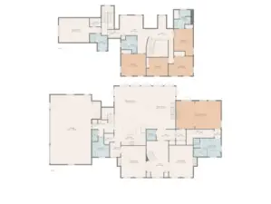 Fabulous floor plan with primary bedroom on the main level and four additional bedrooms upstairs.  Main level has the primary bathroom and two 1/2 baths; while upstairs you have three additional bathrooms, a bonus room and loft areas.