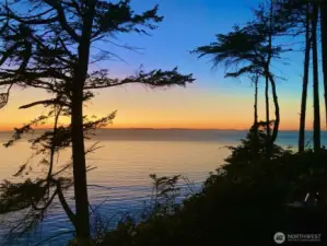 Enjoy a sunset over Vancouver Island