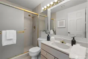 Primary ensuite bathroom with walk-in shower