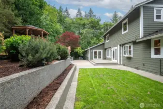 Stamped Concrete Courtyard