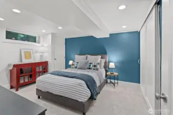 Lower level bedroom.