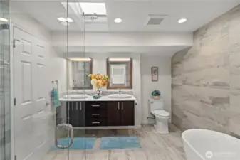 Completely remodeled Primary Ensuite Bath
