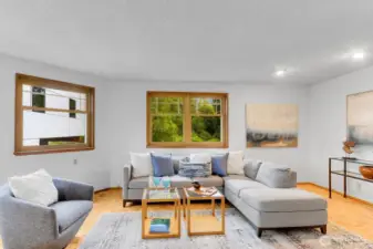 Grand Rec Room off Kitchen and Back Deck Access