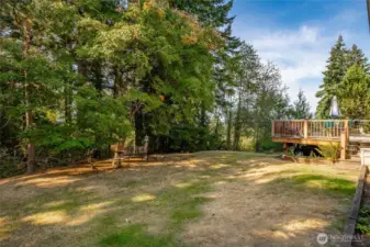 Backyard - backs up to the nature preserve green space. Lots of wildlife to watch.