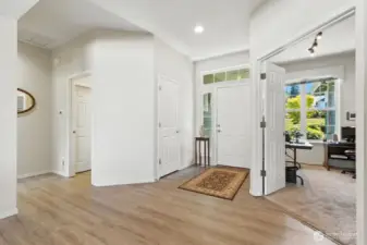 Den or Private Office with double french doors off the entry